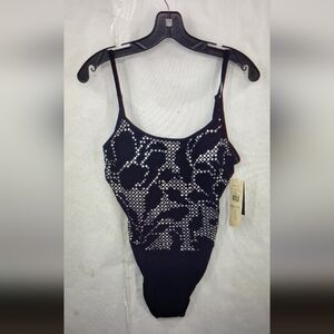 Profile By Gottex Black and White One Piece Swimsuit